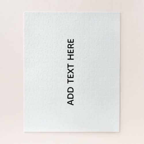 Create Your Own White  Jigsaw Puzzle