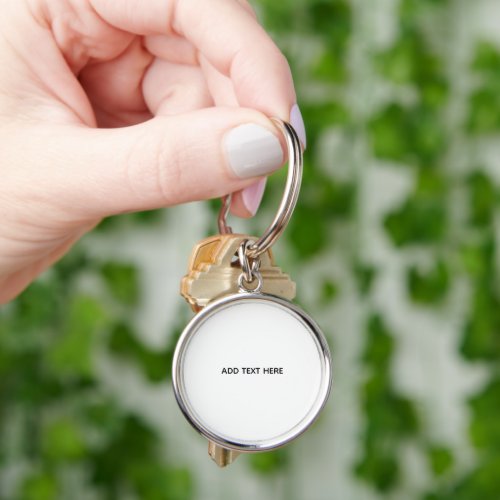 Create Your Own White  Keychain