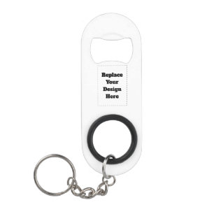 Create Your Own white Keychain Bottle Opener