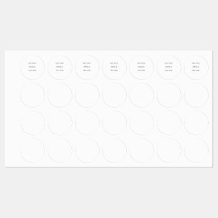 Create Your Own white  Kids' Labels