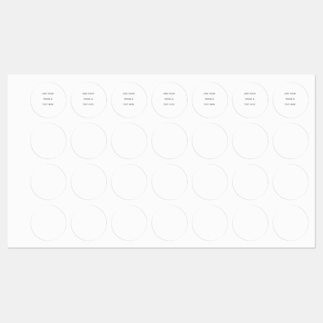 Create Your Own white  Kids' Labels (Sheet)