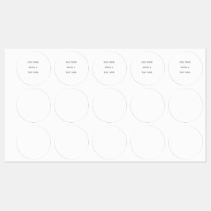 Create Your Own white  Kids' Labels