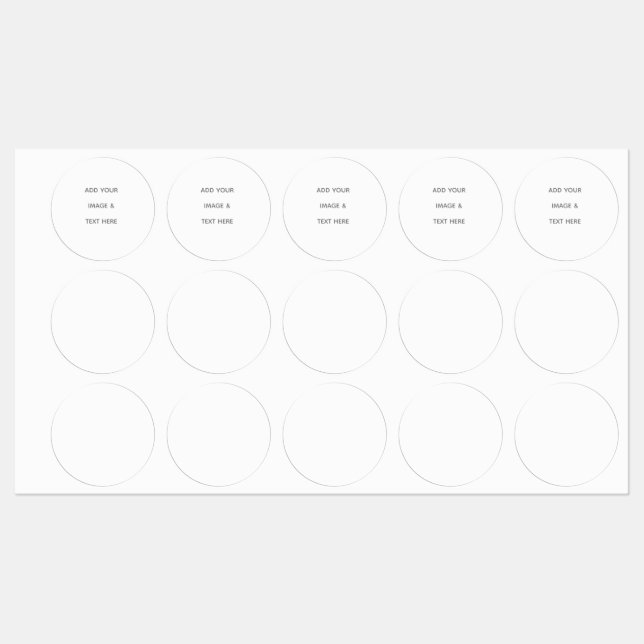 Create Your Own white  Kids' Labels (Sheet)