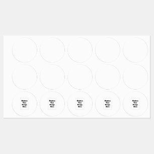 Create Your Own white  Kids' Labels