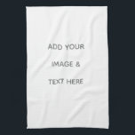 Create Your Own white  Kitchen Towel<br><div class="desc">This design is minimalist style which can be easily updated with your photo and text. If you need any help please contact me using the massage button below and I will be happy to help.</div>