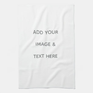 Create Your Own white Kitchen Towel