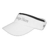 Custom Knit Visor, White (Angled)