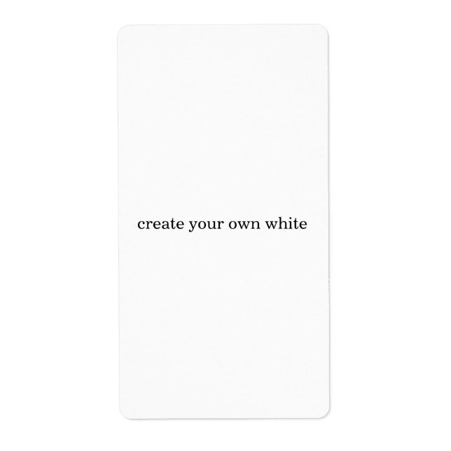 create your own white  label (Front)