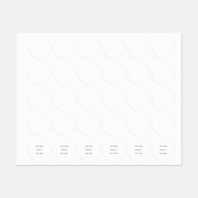 Create Your Own white  Labels (Sheet)