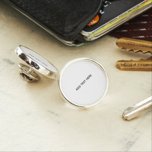 Create Your Own White  Lapel Pin