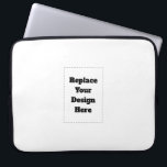 Create Your Own white  Laptop Sleeve<br><div class="desc">This design is minimalist style which can be easily updated with your photo and text. If you need any help please contact me using the massage button below and I will be happy to help.</div>