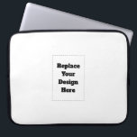 Create Your Own white  Laptop Sleeve<br><div class="desc">This design is minimalist style which can be easily updated with your photo and text. If you need any help please contact me using the massage button below and I will be happy to help.</div>