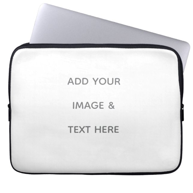 Create Your Own white  Laptop Sleeve (Front)