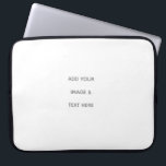Create Your Own white  Laptop Sleeve<br><div class="desc">This design is minimalist style which can be easily updated with your photo and text. If you need any help please contact me using the massage button below and I will be happy to help.</div>