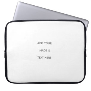 Create Your Own white  Laptop Sleeve