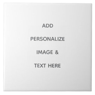 Create Your Own white Large Ceramic Tile