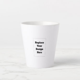 Create Your Own white Latte Mug