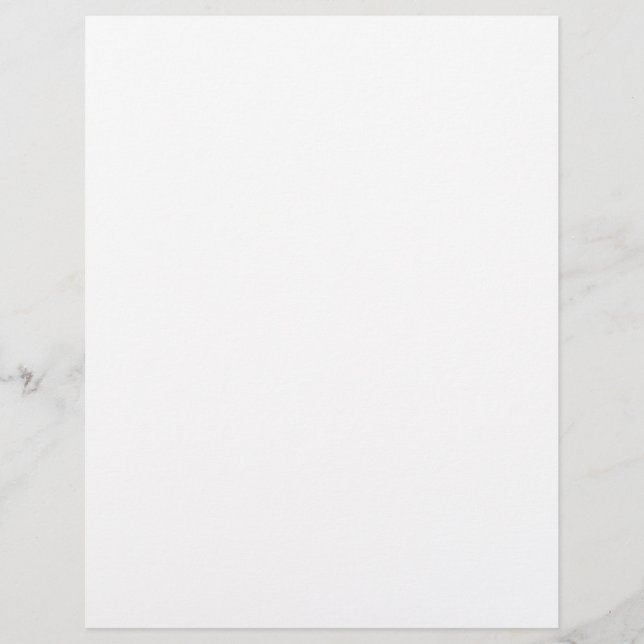 Create Your Own white Letterhead (Front)
