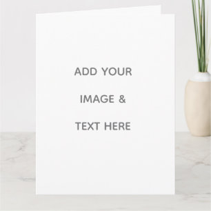 Create Your Own white Letterpress Thank You Card