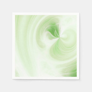Create Your Own White Light Swirls - Lime Green Napkins