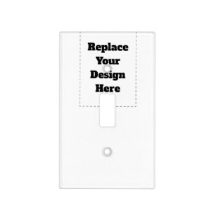Create Your Own white Light Switch Cover