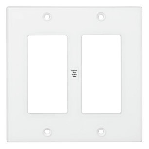 Create Your Own white  Light Switch Cover