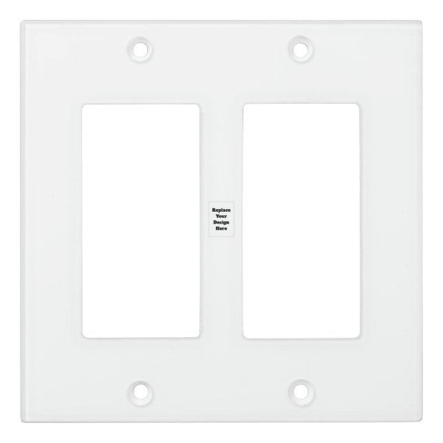 Create Your Own white  Light Switch Cover (Front)