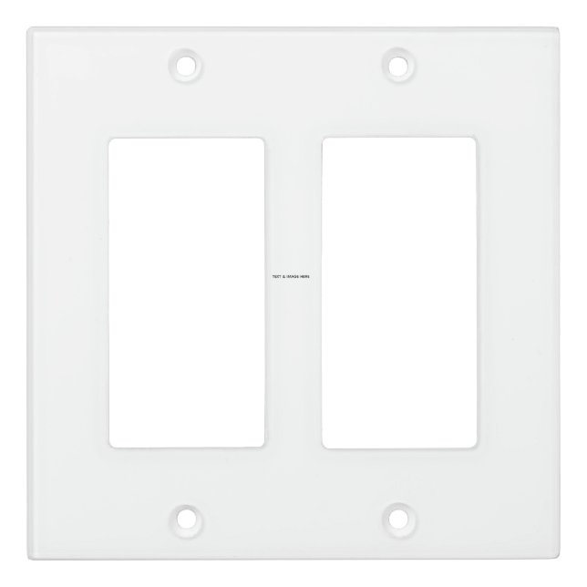 Create Your Own white Light Switch Cover (Front)