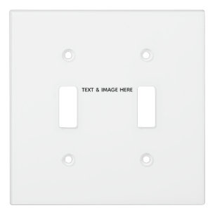 Create Your Own white Light Switch Cover