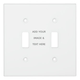 Create Your Own white  Light Switch Cover