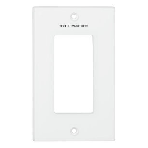 Create Your Own white Light Switch Cover