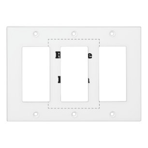 Create Your Own white  Light Switch Cover
