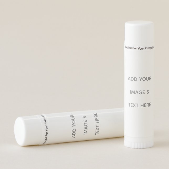 Create Your Own white  Lip Balm (Front)