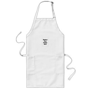Create Your Own white Long Apron