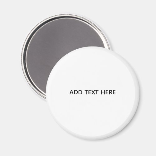 Create Your Own White  Magnet