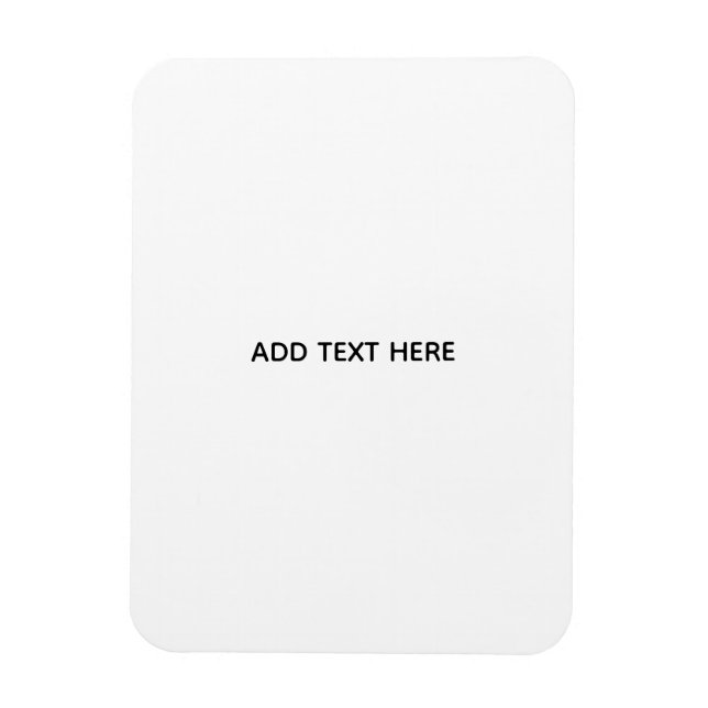 Create Your Own White  Magnet (Vertical)