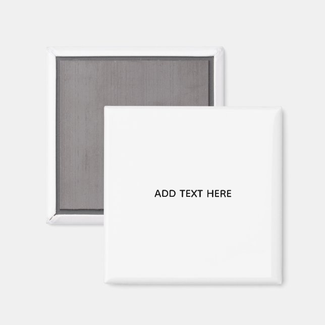 Create Your Own White  Magnet (Front/Back)