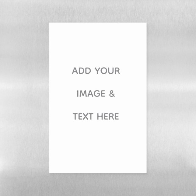 Create Your Own white  Magnetic Dry Erase Sheet (Vertical)