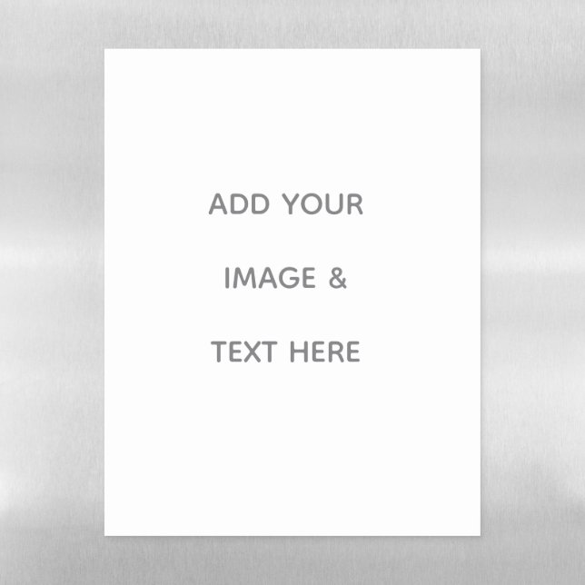 Create Your Own white  Magnetic Dry Erase Sheet (Vertical)