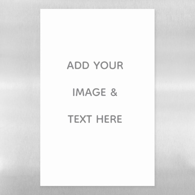 Create Your Own white  Magnetic Dry Erase Sheet (Vertical)
