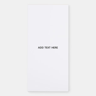 Create Your Own White Magnetic Notepad
