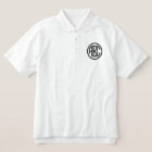 Create Your Own White Men's Monogram Polo Shirt
