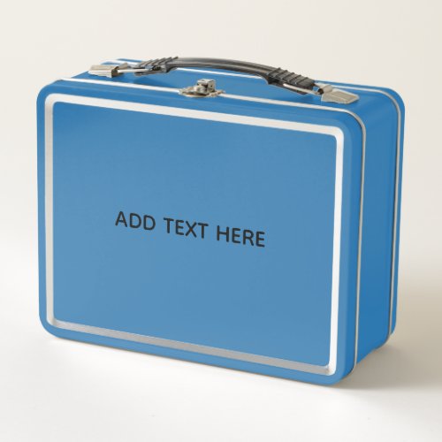 Create Your Own White  Metal Lunch Box