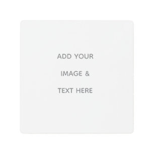 Create Your Own white  Metal Print