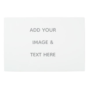 Create Your Own white  Metal Print