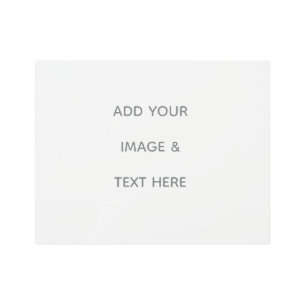 Create Your Own white  Metal Print