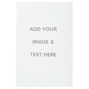 Create Your Own white  Metal Print