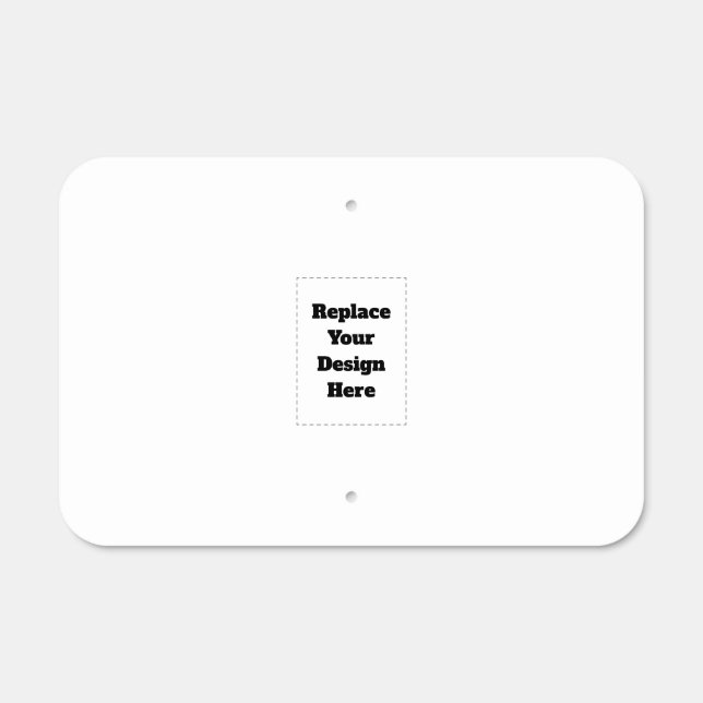 Create Your Own white  Metal Sign (Front)
