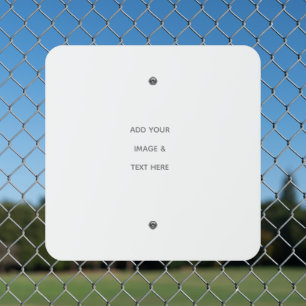 Create Your Own white  Metal Sign