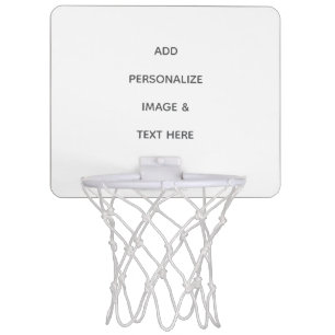 Create Your Own white Mini Basketball Hoop